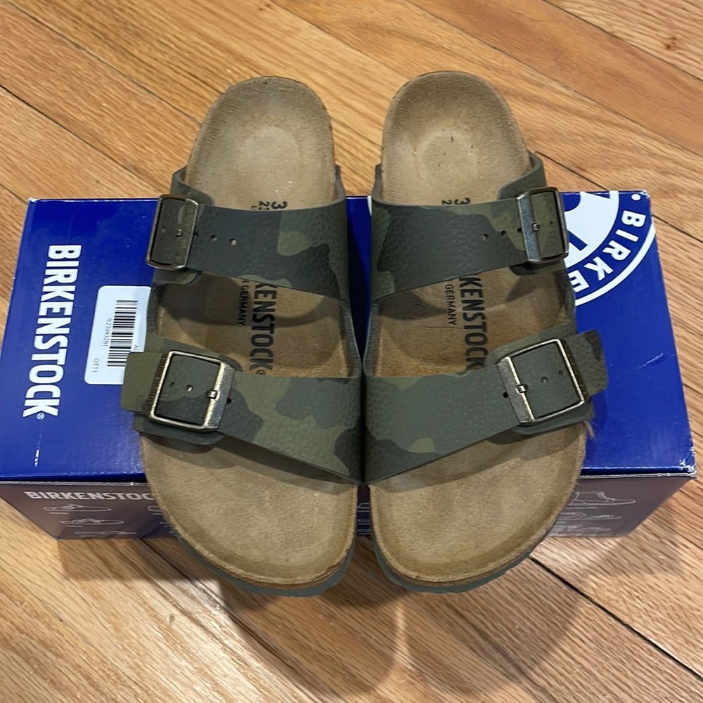 Birkenstock- Arizona BS Desert Soul Camouflage Green sandals